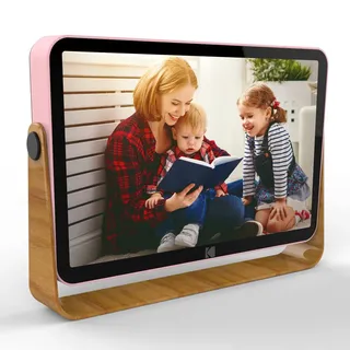 Kodak RWF-108 V 10 Zoll – Digitaler Bilderrahmen, WLAN, IPS-Touchscreen 1280 x 800, Speicher 32 GB, WiFi 6 Dual-Band, Akku 4000 mAh, App-Steuerung, Multimedia-Player – Rosa