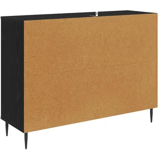 vidaXL Sideboard Wijhe 102 x 76 x 33 cm Schwarz