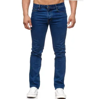 iProfash Herren Jeans Hose Regulär Fit Gerades Bein Stonewashed. große Größen bis 66. Über - (54) W40-L32