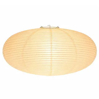 Lampenschirm Hängelampe, Ovale lampions Weiß 45cm, Handgefertigter Papierlampenschirm für Sanftes Licht, Minimalistisches Design für Wohnzimmer, Schlafzimmer & Esszimmer, Einfache Montage