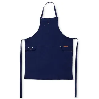 Dutchdeluxes - Grill- oder Küchenschürze - 5 Taschen - Indigo Jeans