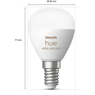 Philips Hue, Leuchtmittel, White & Color Ambiance Luster (E14, 470 lm, 1x)