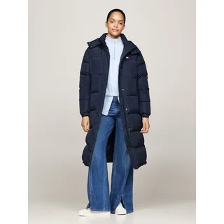 Tommy Jeans Curve Steppmantel TJW ALASKA LONG PUFFER EXT in Großen Größen blau 5XL (50)
