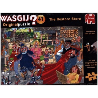 Jumbo Spiele Puzzle Wasgij Original 41 - The Restore Store!, 1000 Puzzleteile