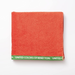 United Colors of Benetton. - Strandtuch, 90 x 160 cm, 380 g/m2, 100% Baumwolle, Velours, Rot
