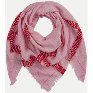 Hochwertiges Tuch  mit gewebtem Muster Rosa