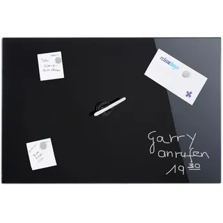 Relaxdays Magnettafel 80 x 50 cm Schwarz