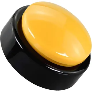 Sprechender Wecker – 1 Stück – Gelber Kunststoff – Anzeige Von Uhrzeit Und Datum – Für Sehbehinderte Und Senioren – 11,4 X 11,4 X 6,3 Cm
