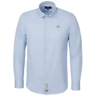La Martina Langarmhemd MCC002 Herren Klamotte, Dress, Business, Freizeithemd, Anzug blau L