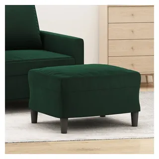 vidaXL Fußhocker Samt 60 x 50 x 41 cm Dunkelgrün
