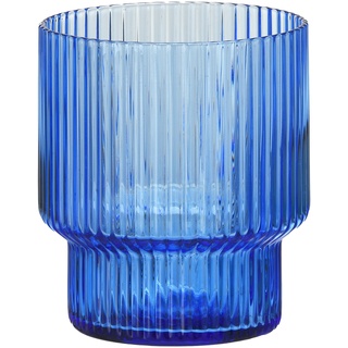 Trinkglas RIFFLE ca. 320ml, mitt-blau