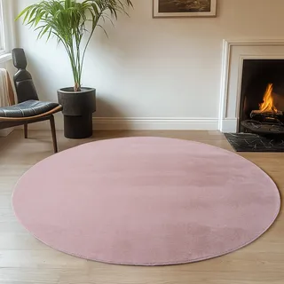 Ayyildiz Teppich JOY rosa Durchmesser: 160 cm - Polyester,