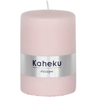 Kaheku Kerze, getaucht, Cylinderkerze Powder, Hellrosa, Ø6,8xH10cm
