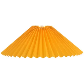 Garneck Moderner Stofflampenschirm mit Plissee Design 32x20x12cm Gelb aus Leicht Pflegbarem Stoff Blendung für Tischlampen im Wohnzimmer und Schlafzimmer
