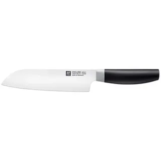 Zwilling Santokumesser ZWILLING Now S Santokumesser Küchenmesser 18 cm, Schwarz schwarz