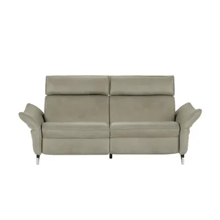 himolla Einzelsofa aus Echtleder 1926 ¦ grau ¦ Maße (cm): B: 194 H: 94 T: 95.0