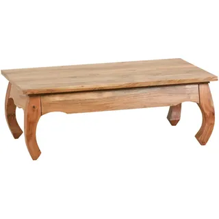 Mid.you Couchtisch, Akazie, Holz, Akazie, massiv, rechteckig, eckig, 60x40x110 cm, FSC Mix, einfacher Aufbau, Holzmöbel, Holztische, Couchtische Holz