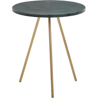 FineBuy Beistelltisch FineBuy Sofatisch Echter Marmor Ø 38 cm Tisch Wohnzimmertisch Rund