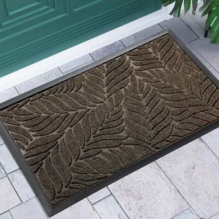 Yimobra Fußmatte, 75 x 43 cm, rutschfeste Sauberlaufmatte für draußen – Premium Fußmatte gegen Schmutz und Staub?Braun