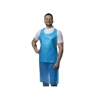 NITRAS PE-Schürze 4275 , Farbe: blau, 76 x 125 cm, ca. 55 μ, glatt