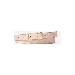 MK Wendbarer Gürtel aus Signature-Logostoff und Leder - Rosa - Michael Kors - L