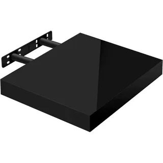 Woltu Wandregal 30 x 23 x 3,8 cm Schwarz