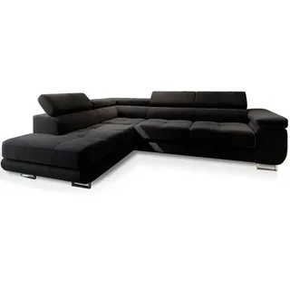 masseno Ecksofa mit Schlaffunktion Selva & Schwarz, ¦ Maße cm, Wohnzimmer, Sofas Couches, Wohnlandschaften, Ecksofas