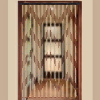 DDZcozy Holzperlen Vorhänge 31 Stränge Türvorhang Holzperlenvorhang Perlenvorhang Türvorhang Holz für Schlafzimmer Wohnzimmer Tür