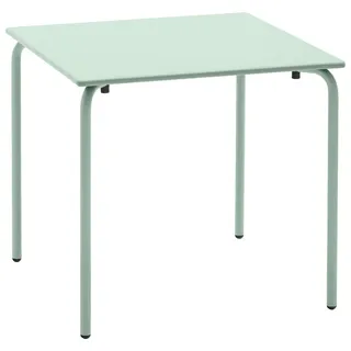 Connubia  Gartentisch, Pastellgrün, Metall, quadratisch, Rundrohr, 80x75x80 cm, UV-beständig, wetterbeständig, Gartenmöbel, Gartentische, Gartentische