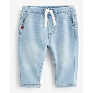 Next Loose-fit-Jeans Jogger-Jeans mit Rippenbündchen - Loose Fit (1-tlg) blau 62-68 (3-6 Mon.)