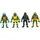 NECA Teenage Mutant Ninja Turtles 4er-Pack Stump Wrestling Turtles 18 cm
