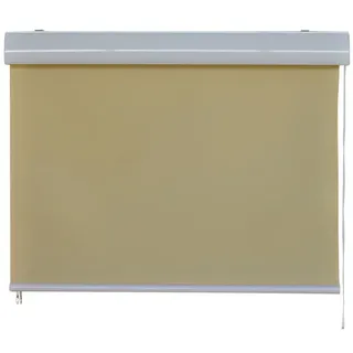Jet-line - Vertikalmarkise 1.2x2.3 M Balkonmarkise Beschattung Von Kassettenrollo Beige