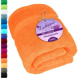 Lashuma Linz Badetuch 100 x 150 cm orange
