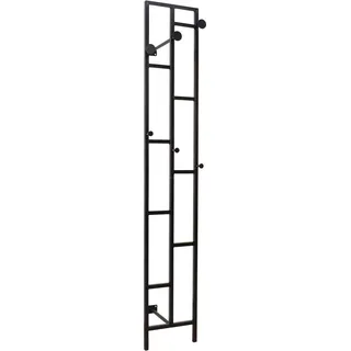 INOSIGN Wandgarderobe, aus Metall, Höhe 180 cm, Wandmontage schwarz