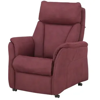 Hukla Relaxsessel Pascal Mikrofaser 77 x 102 x 90 cm Rot elektrisch