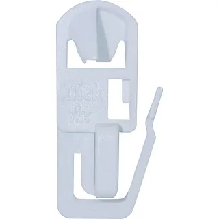 Klickfix® 100 Gardinengleiter für Gardinenschienen & Vorhangschienen - Original Klickgleiter - Gardinenhaken - Vorhang Haken - Gardinenringe - Vorhangringe - Faltengleiter (100 Stück)
