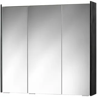 Sieper LED-Spiegelschrank 'KHX' schwarz matt 80,4 x 74 x 14,2 cm