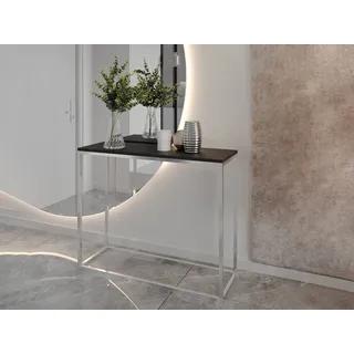 Beautysofa Konsolentisch Lofe (chrom Metallgestell), 100x80x30 cm