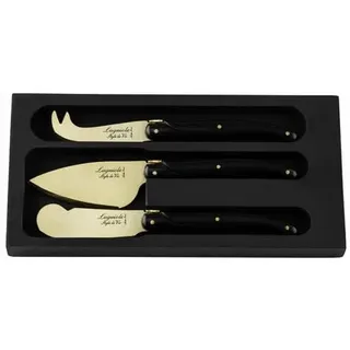 Laguiole Style de Vie Käsemesser-Set Prestige Line, 3-teilig, Golden