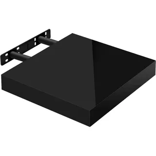 Woltu Wandregal 25 x 22,9 x 3,8 cm Schwarz