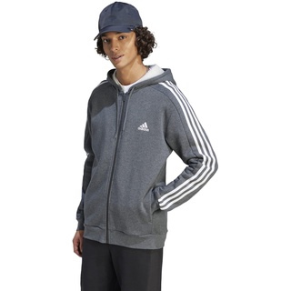 Adidas Trainingsjacke mit Kapuze Herren - grau, grau|weiß, M