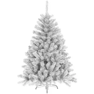 HISKOL Künstlicher Weihnachtsbaum 210cm, 1230 biegsame Astspitzen, in Weiß