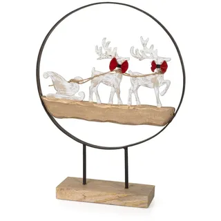 moritz Rentier mit Schlitten 53,5 cm Braun