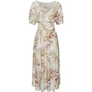 LASCANA Maxikleid Damen sand-orange bedruckt Gr.36