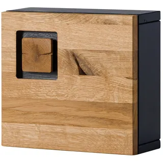 MASSIVMOEBEL24.DE Schlüsselschrank Wildeiche 32 x 12 x 29 cm Natur