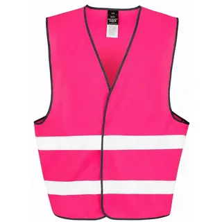 Result Safe-Guard Warnweste S/M Fluorescent Pink
