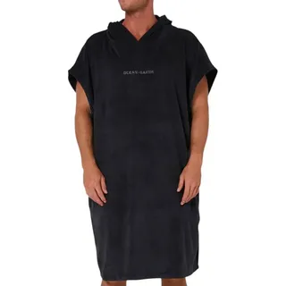 OCEAN EARTH SURF ESSENTIAL HOODED Poncho 2026 dull black