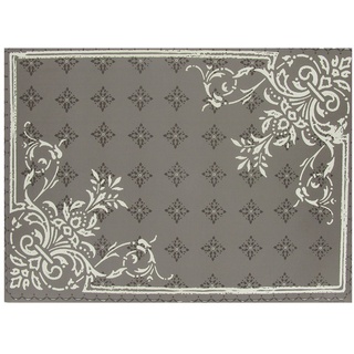 Platzset, AVA, Tischsets Papier mit Vintage Ornament Muster 43x30cm grau 100 Stück grau