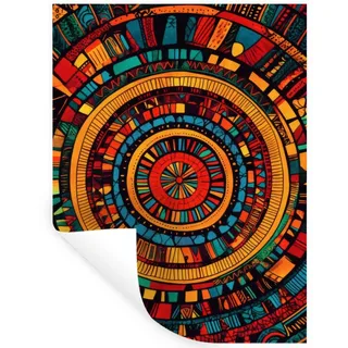 MuchoWow Wandsticker Mandala - Kreise - Muster (1 St), Wandtattoo, Selbstklebend, Wohnzimmer, 30x40 cm 30 cm x 40 cm x 0.1 cm