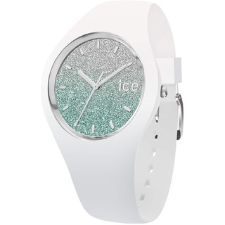 Ice-Watch - ICE lo White turquoise - Weiße Damenuhr mit Silikonarmband - 013426 (Small)